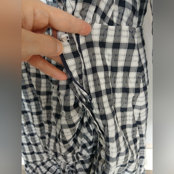 Veronica Beard Jeans Sherry Plaid Wrap Shirt dress. Size M - Picture 7 of 10